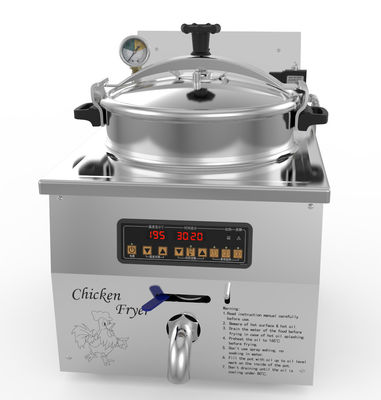 Pannello digitale 16L 3KW 220V/110V Chicken Express Fritto a pressione superiore
