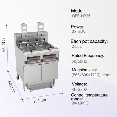 Cnix High Performance KFC Style Macchina elettrica aperta per la frittura profonda