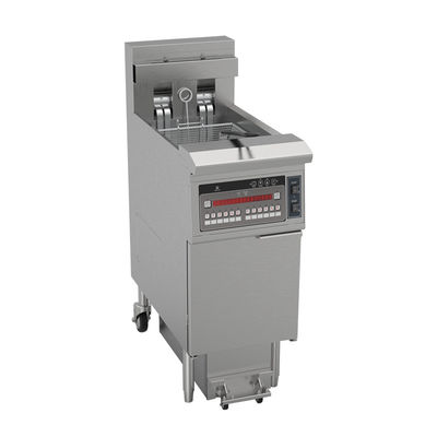 Una pentola due cestini 26L 14KW 380V con filtrazione dell'olio Frittatrice elettrica aperta