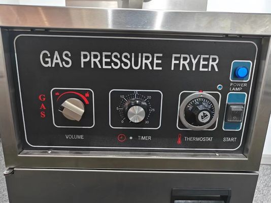 pannello meccanico 304 SUS riscaldamento a gas frigorifero a pressione per pollo senza filtrazione dell'olio