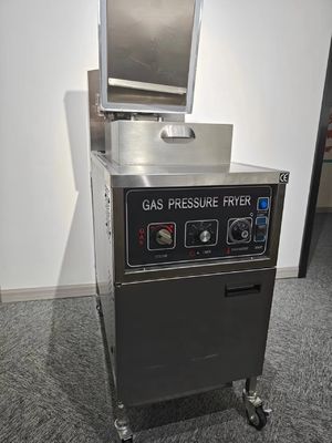 pannello meccanico 304 SUS riscaldamento a gas frigorifero a pressione per pollo senza filtrazione dell'olio