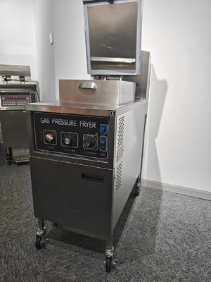 pannello meccanico 304 SUS riscaldamento a gas frigorifero a pressione per pollo senza filtrazione dell'olio