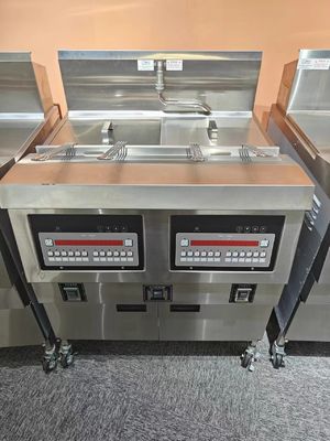 Pannello del computer digitale 220V Due pentole Quattro cesti Apri Fritura con filtrazione