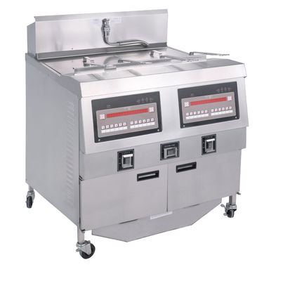 Due pentole quattro cestini GAS aperto Deep Commercial Deep Chip elettrico e gas Deep Fryer