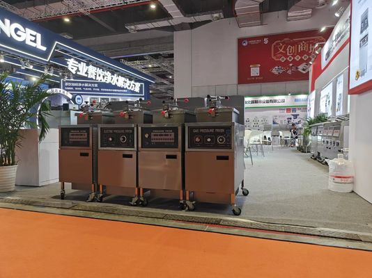 Calcolo pannello di riscaldamento a gas 4HD Broast Fritting Machine Pollo Pressure Fryer