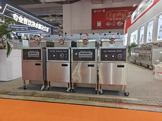 Calcolo pannello di riscaldamento a gas 4HD Broast Fritting Machine Pollo Pressure Fryer
