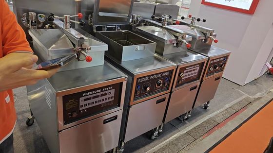 Calcolo pannello di riscaldamento a gas 4HD Broast Fritting Machine Pollo Pressure Fryer