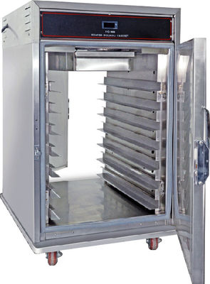 7 vassoi Porta in vetro elettrica due lati aperti Commercial Food Warmer Holding Cabinet