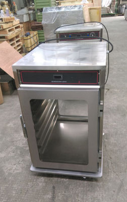 7 vassoi Porta in vetro elettrica due lati aperti Commercial Food Warmer Holding Cabinet