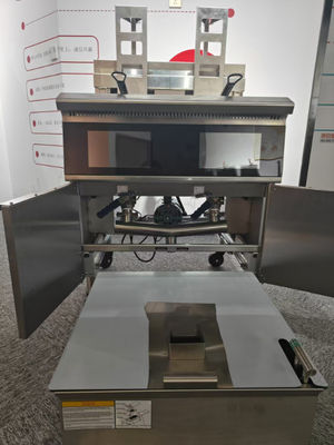 Touchscreen Smart Panel Auto Lift Filtration Due pentole Quattro cestini 304SUS Electric Gas Open Chips Fryer