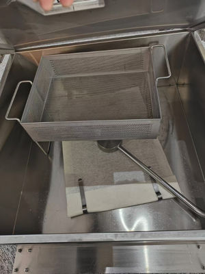 Touchscreen Smart Panel Auto Lift Filtration Due pentole Quattro cestini 304SUS Electric Gas Open Chips Fryer