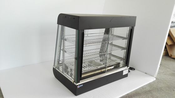 Mini porta elettrica in vetro Commerciale cibo caldaio armadietto
