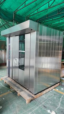 Gas elettrico Diesel Oil 380V/220V 32 vassoi Panetteria Forno rotativo con vassoi e carrelli