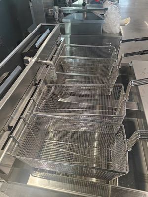 Macchina per la frittura a fondo 2 Fritura aperta a olio con patatine di gas