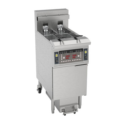 Due pentole due cestini 7.5L*2 Piccola capacità 14kw risparmio di olio frigorifero elettrico aperto con filtrazione dell'olio