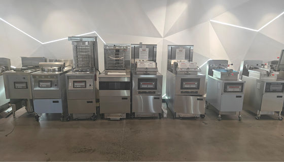 6HD elettrico 12KW 380V 28L 6 friggitrice grande produttività rotonda friggitrice a pressione di pollo