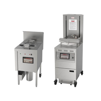 6HD elettrico 12KW 380V 28L 6 friggitrice grande produttività rotonda friggitrice a pressione di pollo