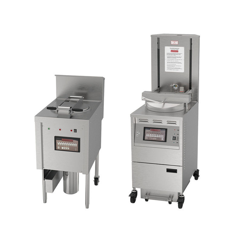 6HD elettrico 12KW 380V 28L 6 friggitrice grande produttività rotonda friggitrice a pressione di pollo